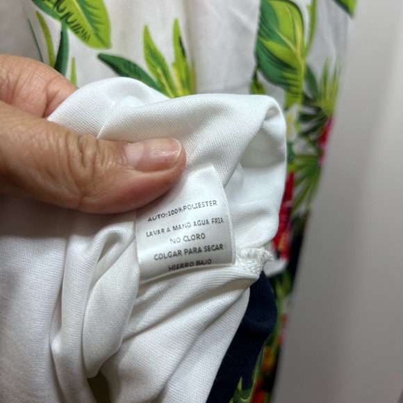 The Moon Retro 70's Boho Tropical Vacation Hawaiian Pearl Button Up Maxi Dress S - Picture 15 of 16